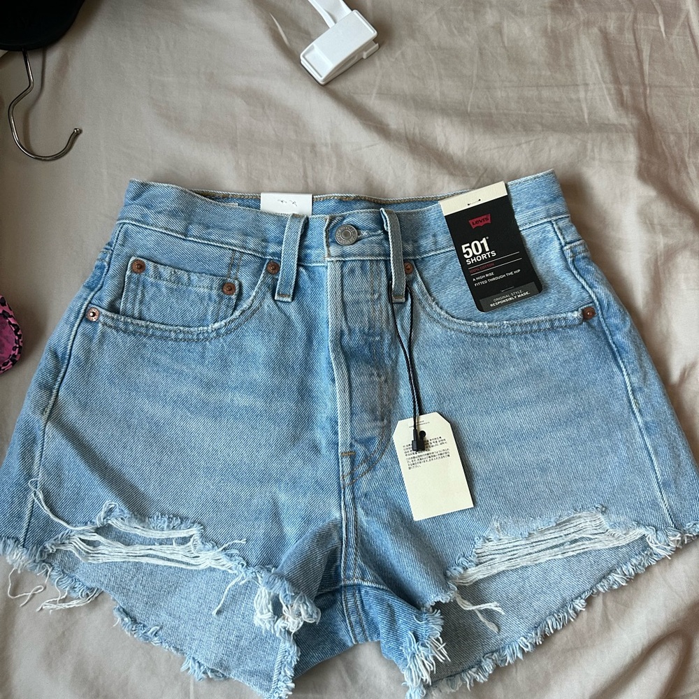 Levi's Women's Blue Denim Shorts